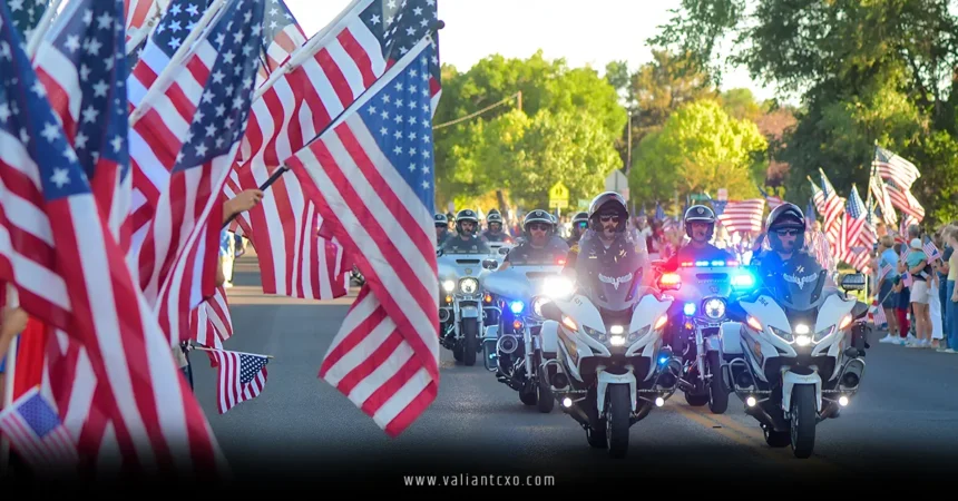 Thousands Join Procession Honoring Officers Killed